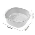 thumbnail image 3 of geerera Basket Drainageage Double Basket of Vegetables Plastic Bowl for Washing Vegetables Berry Fruits, Dishwasher Friendly, 3 of 6