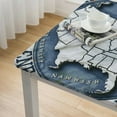 thumbnail image 4 of BANET Tablecloth, Retro Design Political Map Silhouette and Name Badger State, Dining Room Kitchen Rectangular Table Cover White, 4 of 7