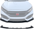 thumbnail image 2 of Ikon Motorsports Compatible with 17-21 Honda Civic Hatchback 4Dr Sport Ikon V3 Style Front Bumper Lip - PU, 2 of 5