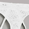 thumbnail image 5 of HUPOM Underwear Women Ladies Underwear Medium waist Elastic Waist Solid Thong White 2XL, 5 of 5