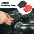 thumbnail image 2 of Unique Bargains 2 Pcs Battery Terminal Covers Battery Terminal Boots Insulating Cable Lug Caps for Cars Boat Black Red, 2 of 6