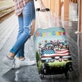 thumbnail image 3 of Happy Easter French Bulldog American Flag Truck Bunny Ears Travel Luggage Cover Dog Lover Gifts Suitcase Dust Protective Decor - 03001, 3 of 5