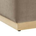 thumbnail image 5 of Modway Tilden 17" Square Performance Velvet Upholstered Ottoman in Taupe Natural, 5 of 9