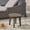 Grey, variant on Acacia Wood Outdoor Side Table 16 inch, Space Saving Patio Table for Small Balcony, Gray Finish