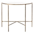 thumbnail image 3 of SAFAVIEH Couture Jessa Glam Metal Console Table, Brass/White, 3 of 13