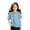 Light Blue, variant on Mooqilaa Girls Cotton T-shirts Size 7-8, Short Sleeve Fashion Crew Neck Kids Summer Tops Graphic Tees Pink
