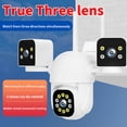 thumbnail image 4 of Cámara de Seguridad al Aire Libre, DetecioN de Movimento 2 Cámaga de Seguridad de Tilt Tilt de Tres Lentes para el HOGAR, 4 of 7