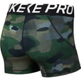 thumbnail image 2 of Nike Women's Pro 3" Camo Short (Club Gold/White, Small), 2 of 3