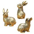 thumbnail image 5 of Brass Bunny Figurines Vintage Golden Rabbit Statue Miniature Easter Home Table Ornament for Living Room Farmhouse Spring Decor, 5 of 8