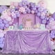 thumbnail image 2 of Mantel de lentejuelas B-COOL para bodas, color lavanda, lila, 152 x 259 cm, 2 of 7