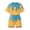 A-Light Blue32, variant on Bobifish Toddler Girls Summer Beach Outfit Sets Ice Cream Dripping Chocolate Print Short Sleeve Tee Shorts Children Girls Sets
