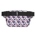 thumbnail image 3 of Saiise Sac Banane Double Compartiment Motif Crâne de Musique rock Sac de Taille Carré Réglable Mains Libres Ceinture de Course Randonnée Sécurité Voyage Bandoulière en Sergé, 3 of 9