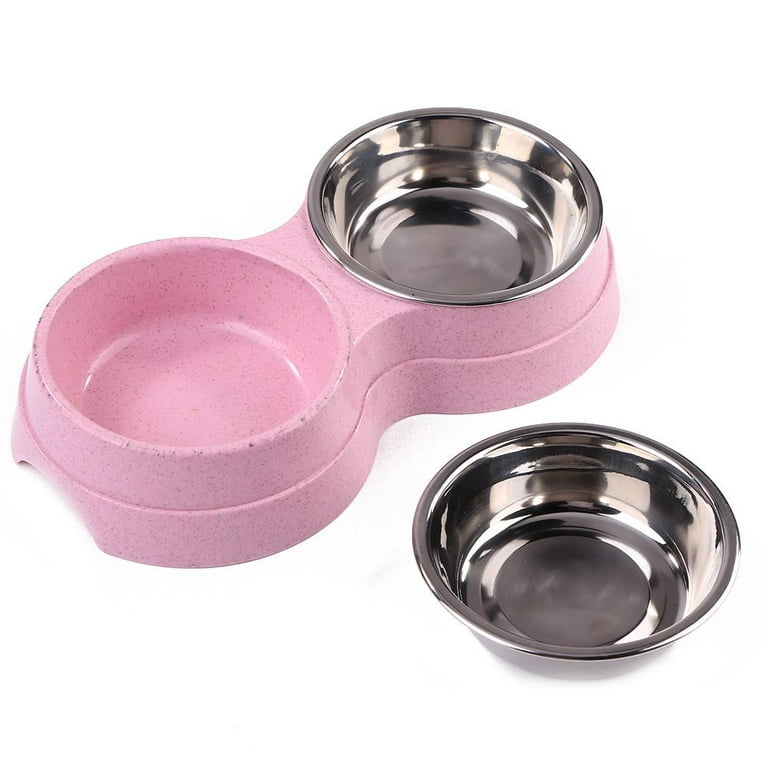 Stainless Steel Double Bowl Pet Tableware Stainless Steel Double Bowl Pet Tableware