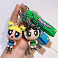 thumbnail image 2 of LLavero creativo The Powerpuff Girls para mujeres y hombres, llavero con colgante de muñeca de silicona con dibujos animados, regalos, soporte para llaves, 2 of 5