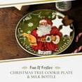 thumbnail image 2 of Spode Christmas Tree Plate and Bottle Set (2-Piece) - 8.5" Porcelain "Cookies for Santa" Plate & 10 Oz Holiday-Themed Jug, Dishwasher Safe Festive Collectible Seasonal Gift Set, 2 of 7