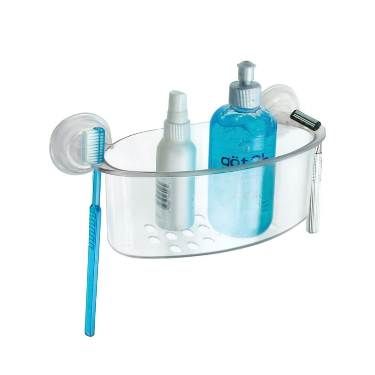 1 Bath Organizer Shower Caddy Bathroom Storage Basket Soap Holder Suct —  AllTopBargains