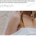 thumbnail image 2 of Wedding Veil Pearls and Crystals Beaded Edge 1 Tier Fingertip Length Bridal Veil, 2 of 6