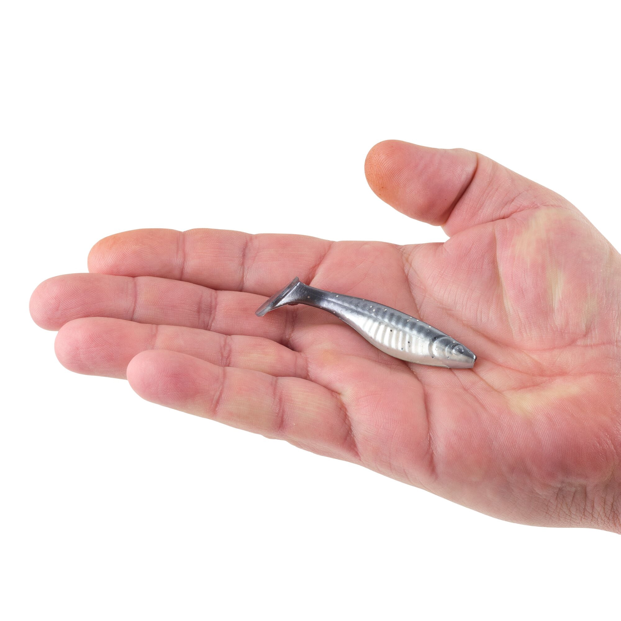 Berkley PowerBait® Saltwater The Champ Swimmer, 3 in, Swimbaits, Black Shad (8-count)
