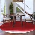 thumbnail image 3 of Round Rugs 5Ft, Red Ombre Waves Round Area Rug Washable Indoor Throw Carpet, Abstract Art Gradient Modern Soft Non Slip Circle Rug for Cabinet Bathroom Home Decor Aesthetic, 3 of 8