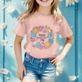 thumbnail image 2 of Toddler Boys T Shirts Short Sleeve Easter Shirt Easter Cartoon Casual Crewneck Basic Tees Girls Clothes Size 5T, 2 of 4