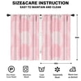 thumbnail image 2 of Blackout Kids Curtains,Pink Floral and Petal Pattern Childrens Insulated Curtains Set Of 2,Bedroom Essentials,Toddler Room Decor 42x63in(106x160cm), 2 of 5