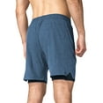 thumbnail image 6 of Zilpu Mens Quick Dry Athletic Performance Shorts w/Zipper Pocket (7 inch), 6 of 6