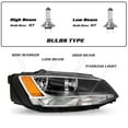 thumbnail image 4 of For 2011-2018 Volkswagen Jetta Halogen Model Headlights Headlamp Right/Passenger, 4 of 8