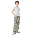 thumbnail image 4 of FORMRS Kids Pajama Pants with Pockets Size 9-10Y Boys Lounge Sleep Bottoms, Gray Acorns Pattern, 4 of 8