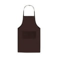 thumbnail image 1 of Delantal de cocina XUNRYAN con 2 bolsillos, resistente al agua y al aceite, para chef, para mujeres, hombres y adultos, color café, ideal para pintar, para colgar en la cintura y el cuello. Oferta de, 1 of 1