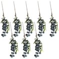 thumbnail image 1 of 8 Piezas Artificiales De Plástico Bayas Fruta De Arándano Flores De Seda Falsas Boda Decorativa Para Hogar Boda (Azul) Baoblaze Ramas Artificiales de Arándano, 1 of 7