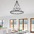 thumbnail image 6 of Chandelier 24 Light Black Iron Steel Capital Lighting 4910Bi, 6 of 6