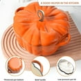 thumbnail image 2 of ACDANC 2026 New Pumpkin Dutch Oven Pot,Enameled Cast Iron 4-Quart Cookware with Lid –Dutch Oven Pot with Lid Non-Stick,All Stovetops Safe for Braising/Stews, 2 of 7