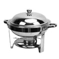thumbnail image 2 of Ensemble de Buffet Chafing Dish 6L en Acier Inoxydable Rond Chafer et Buffet Chauffant avec Réchaud à Alcool Détachable pour Fêtes Mariages Restauration, 2 of 7