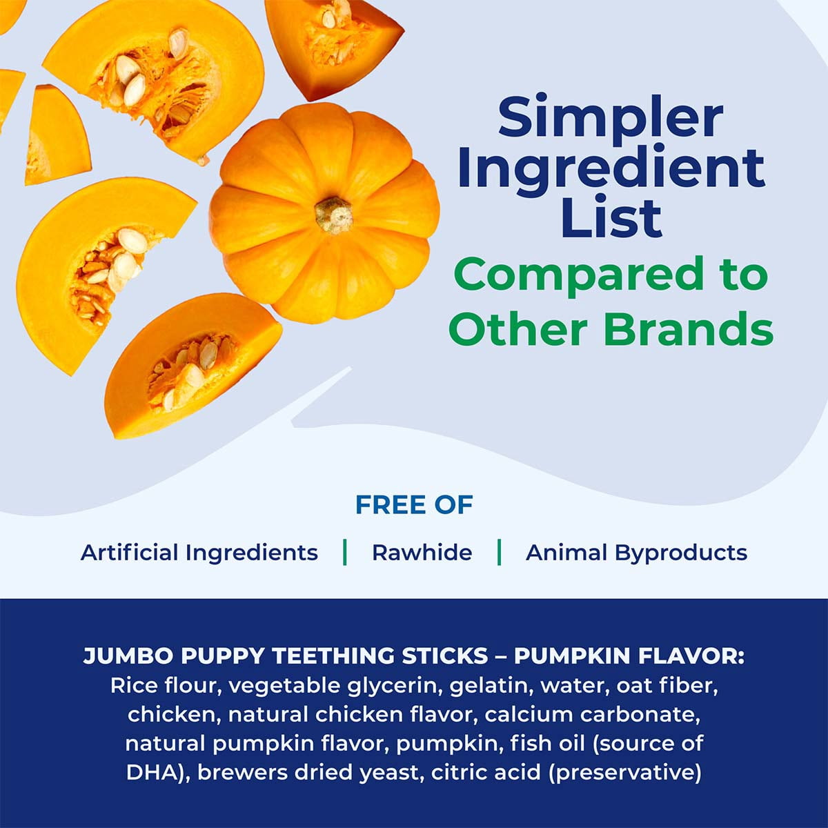 N-Bone Jumbo Puppy Teething Sticks Variety Pack, Dried Chew Sticks for Puppy Dogs, Chicken & Pumpkin & Peanut Butter Flavor, 3 bags, 21.84 orz, for Medium and Large Dogs
