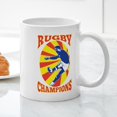 thumbnail image 3 of CafePress - Rugby Player Retro Mug - 11 oz Ceramic Mug - Novelty Coffee Tea Cup, 3 of 4