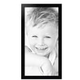 thumbnail image 2 of ArtToFrames 18x36" Satin Black Step Lip Picture Frame, Black Wood Poster Frame, with Regular Acrylic and Foam Backing 3/16 inch (FBPL-1452), 2 of 7