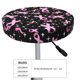 thumbnail image 4 of Disketp Breast Cancer Awareness (2) Funda Redonda para Taburete, Funda de Cojín para Silla de Bar Suave y Elástica-14 inch, 4 of 7