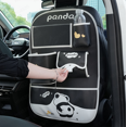 thumbnail image 4 of Cute Panda Leather Car Backseat Organizer 1 Pack,  Car Seat Back Protectors with Clear Tablet Holder and Storage Pockets, Suitable for Car Seat (18.11×26.38 in), 4 of 9