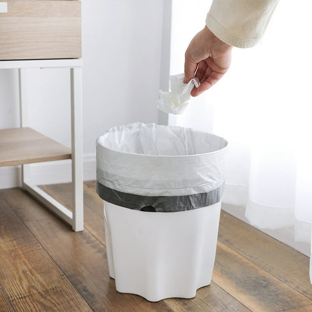 Langgg 30pcs Kitchen Drawstring Garbage Bag Roll Portable Disposable Household Plastic Waste Pouches