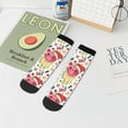 thumbnail image 7 of Rateoe Christmas Cute Pigs Pattern Quarter Crew Socks,Toe Seamed Ankle Socks,Cotton Cushioned Breathable Athletic Crew Sports Socks, 7 of 7
