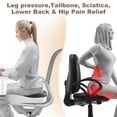 thumbnail image 2 of Memory Foam Seat Cushion - Ergonomic Office Chair Cushion with Anti-Slip Base for Sciatica, Tailbone & Hip Pain Relief, Breathable and Ideal for Office, Car, Gaming Chairs and Wheelchairs, 2 of 7