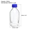 thumbnail image 2 of Unique Bargains 1000mL Transparent Réactif Gradué Bouteille de Stockage en Verre Bleu 2 Pack, 2 of 5
