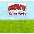 thumbnail image 1 of Congrats Class Of 2028 (18" x 24") Yard Sign, Includes Metal Step Stake, 1 of 6
