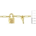 thumbnail image 2 of Everly Women's Yellow Silver Lock and Key Necklace and Bracelet Set - 20 in + 7.5 in, 2 of 9