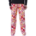 thumbnail image 3 of Nintendo Kirby Video Game Men's Allover Character Pattern Adult Lounge Sleep Pajama Pants, 3 of 5
