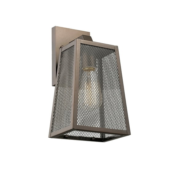 RADIANCE Goods Industrial 1 Light Rubbed Bronze Outdoor Wall Sconce 12" Tall