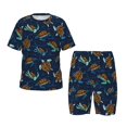 thumbnail image 1 of Fotbe Sea Turtles Swimming Pijama Estampada de 2 Piezas para Niños – Ropa de Dormir de Manga Corta Cómoda para Niños y Niñas, Camiseta y Shorts de Algodón-Medium, 1 of 6