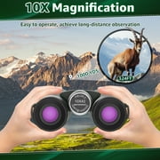 BEBANG 10x42 HD Binoculars for Adults High Powered, Large View Binoculars with Clear Low Light Vision-Binoculars for Bird Watching Travel