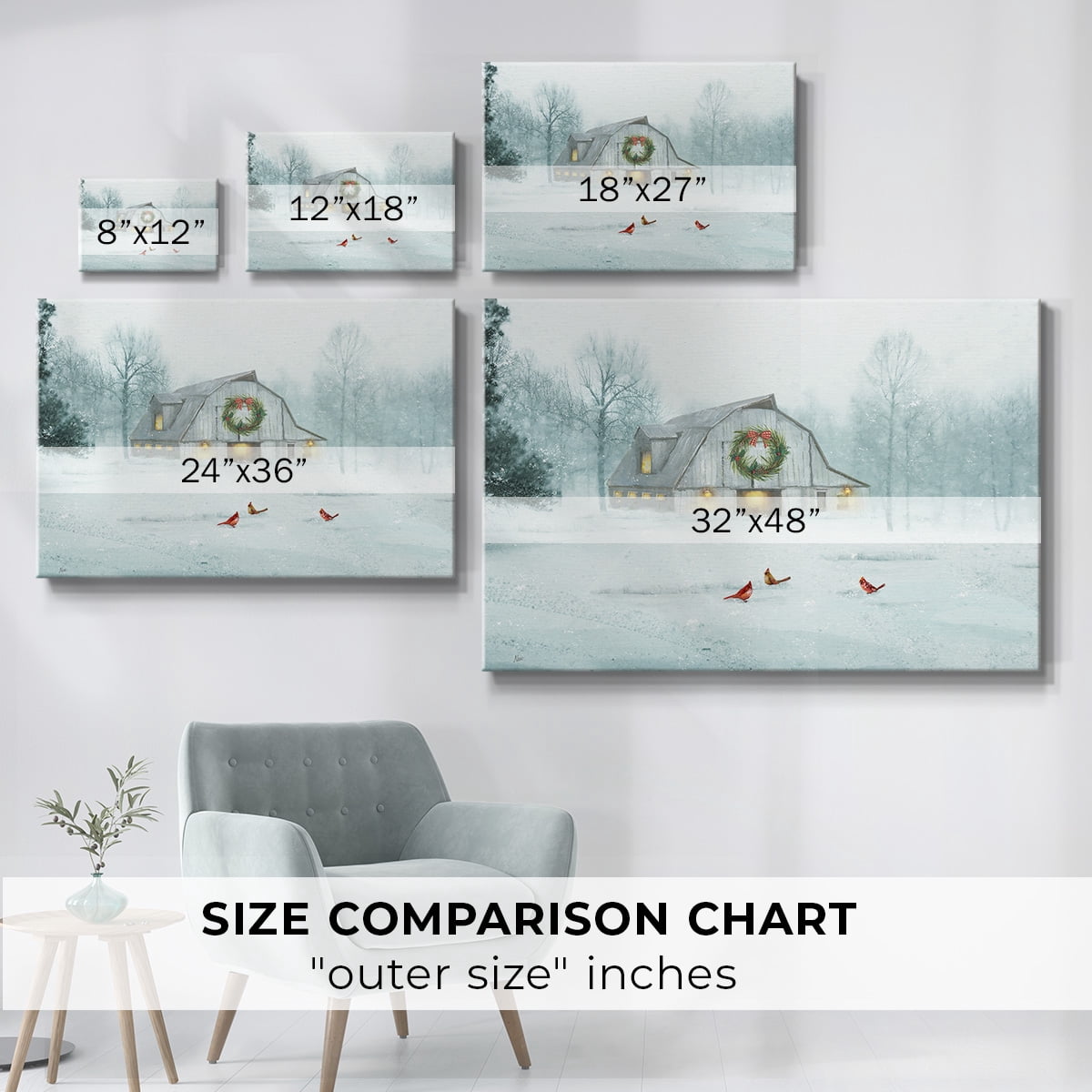 White Winter Wonderland- Gallery Wrapped Canvas