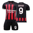 thumbnail image 5 of 22-23AC Milan Home 11 Ibrahimovic 9 Giro 17 Leo 19 Teo Football Kit Adult Set, 5 of 11